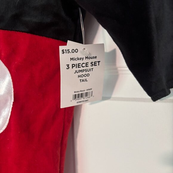 Red and Black Mickey Mouse Costume for Kids - Picture 2 of 4